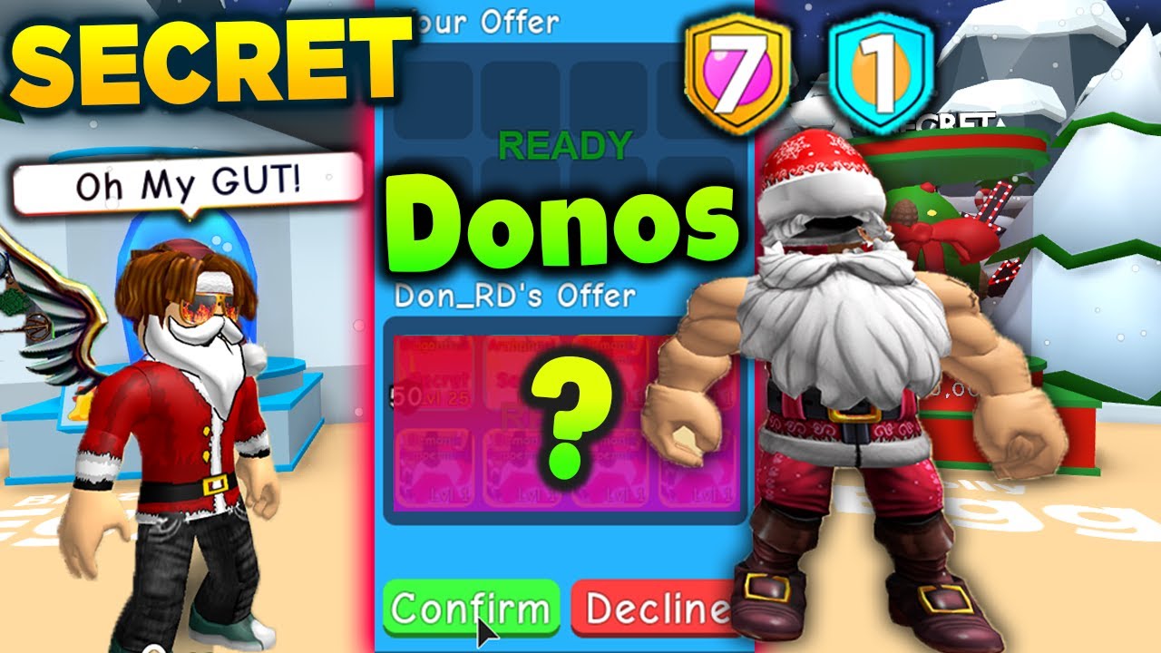BUFF SANTA🎅 DONATES ME OP SECRET PETS! in Roblox Bubblegum Simulator