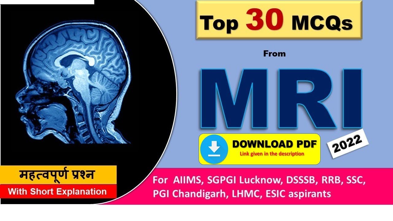 IMPORTANT MCQs from MRI || Radiology MCQs  || MRI System || रेडियोग्राफी प्रश्नों की श्रंखला
