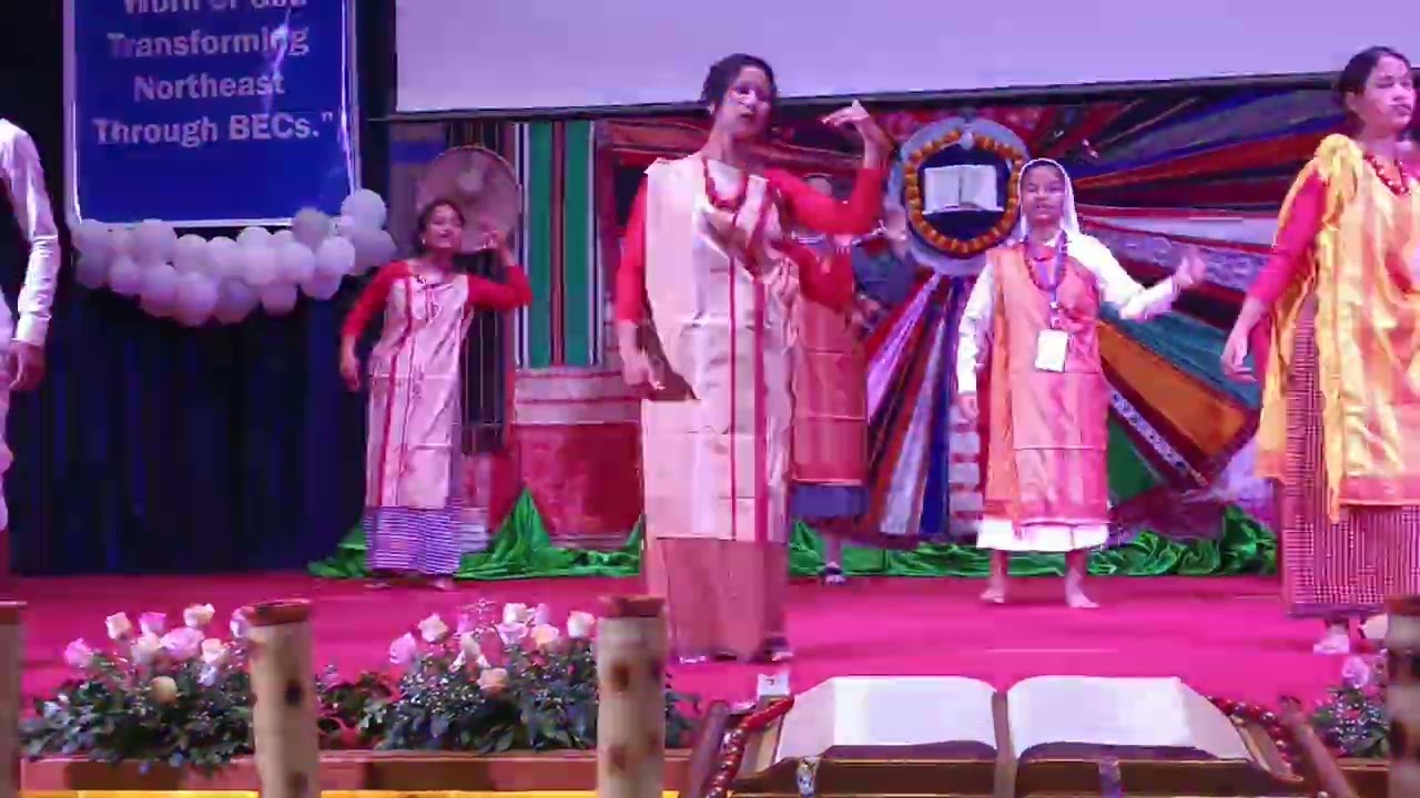 Cultural dance performance by Jowai Diocese at Guwahati Silver Jubilee of Northeast regional 