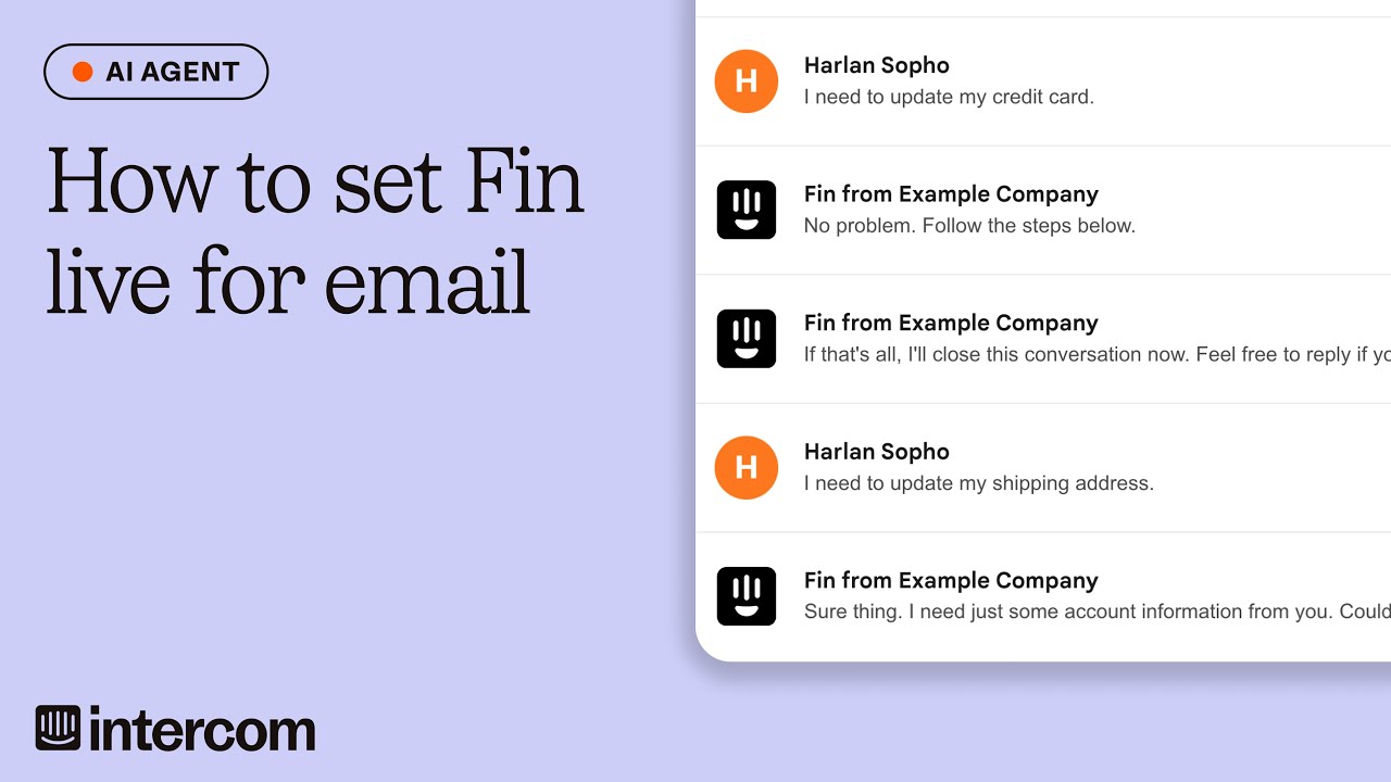 Set Fin live for email