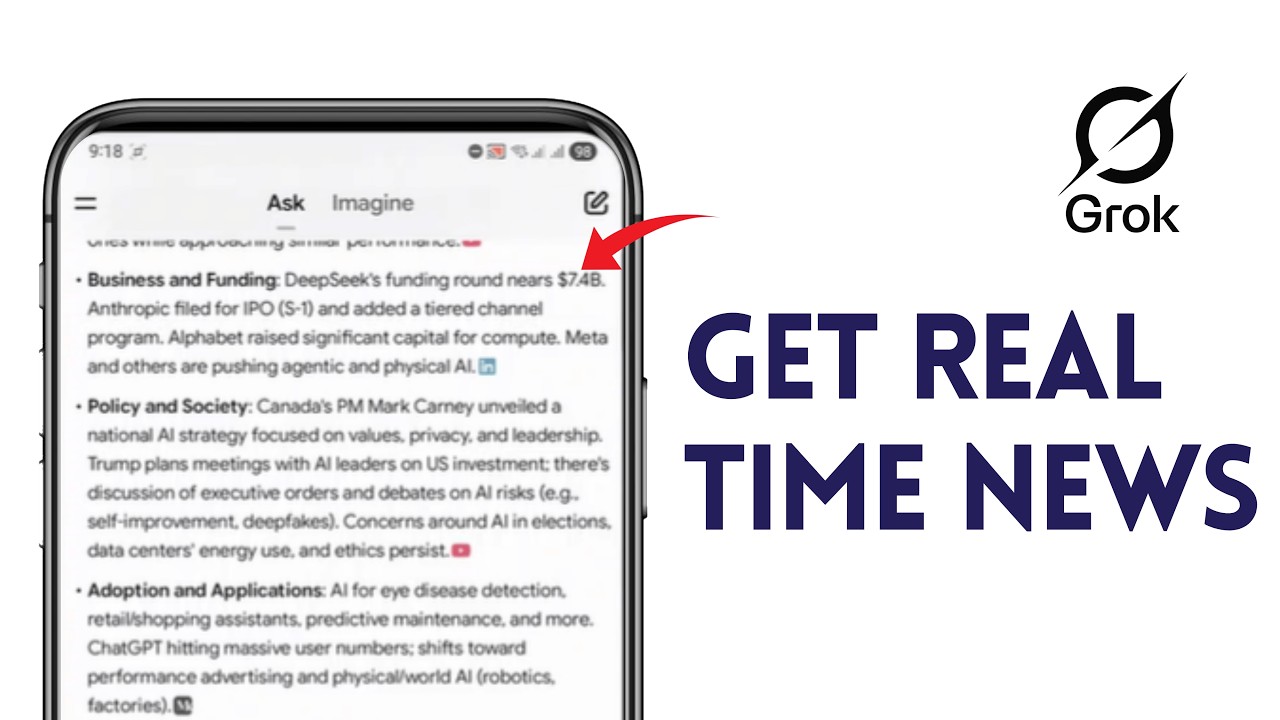 How to Get Real Time News with Grok AI on Android