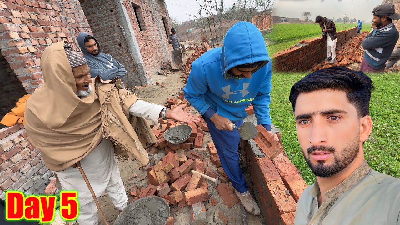 Mistri Ki Kam Chori Pakri Gai 😨Dada Ji Full Gussa Main | Work Day #5 Hamza Sidhu House 