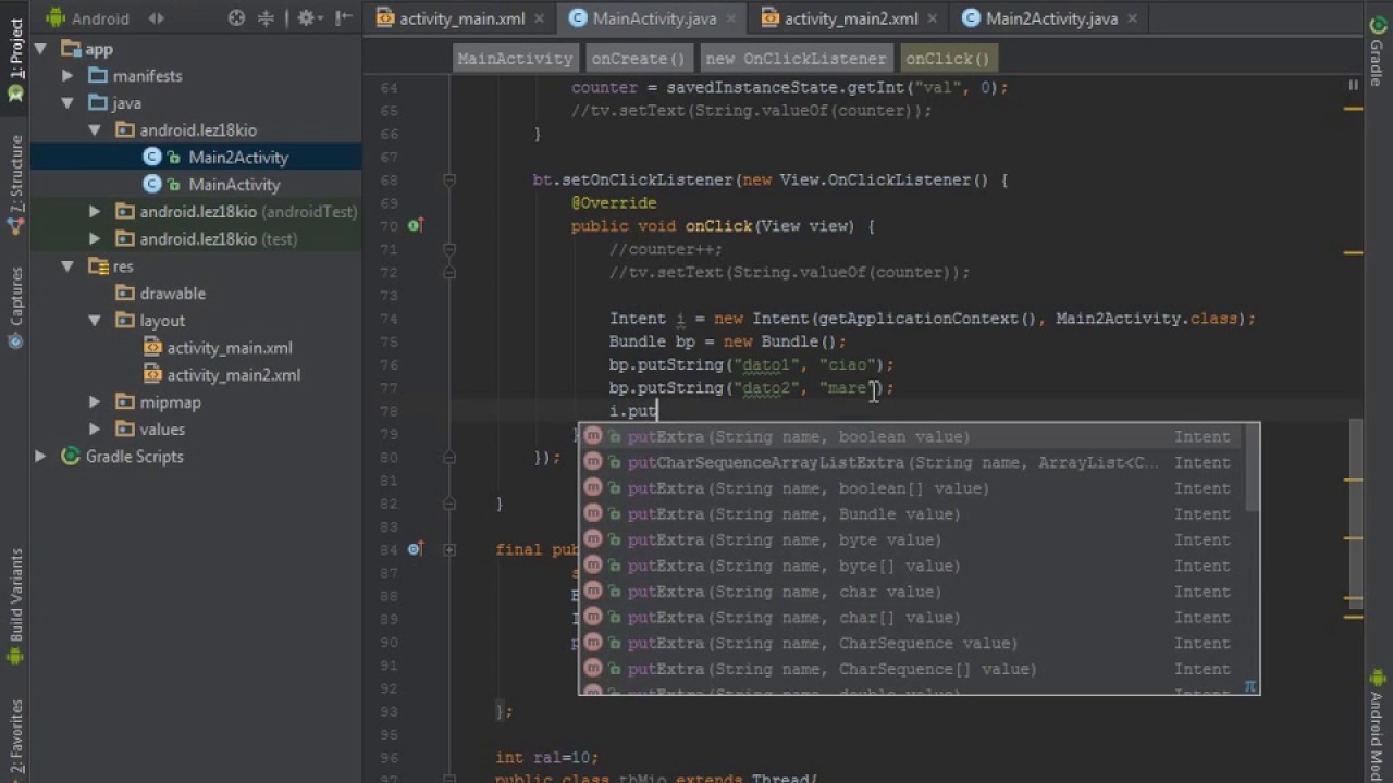 #19 Corso di programmazione Android ita java (seconda parte)