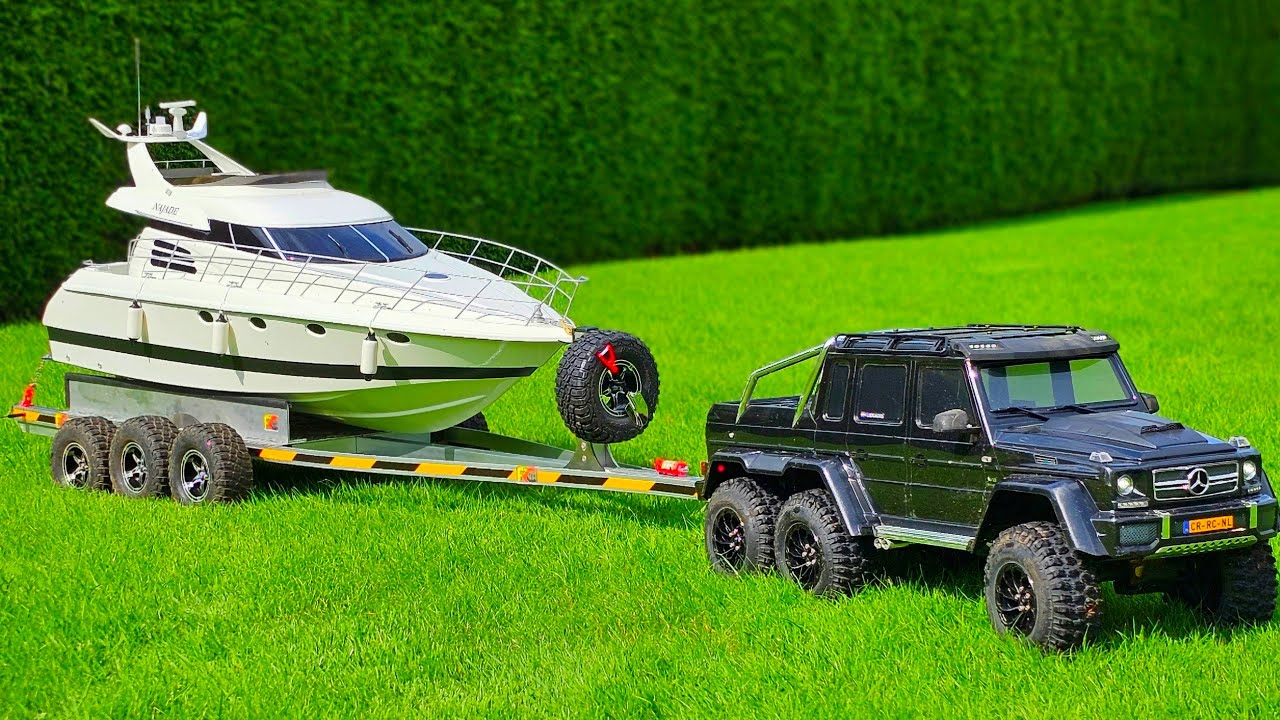 Rc Boat Build Yacht Najade Sunseeker Manhattan Robbe Krick TRX6 Boat Launch