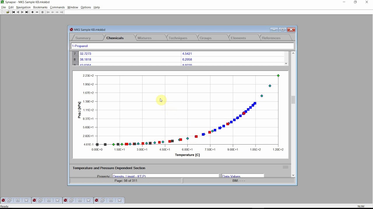 Exporting Chemical Properties to UniSim
