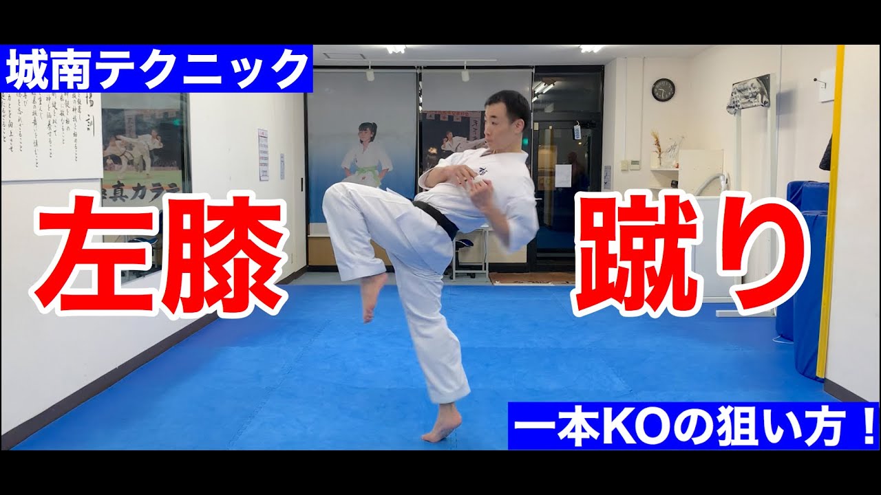 【極真】レバーを抉る強烈な一撃！左膝蹴りでKOを狙え！！