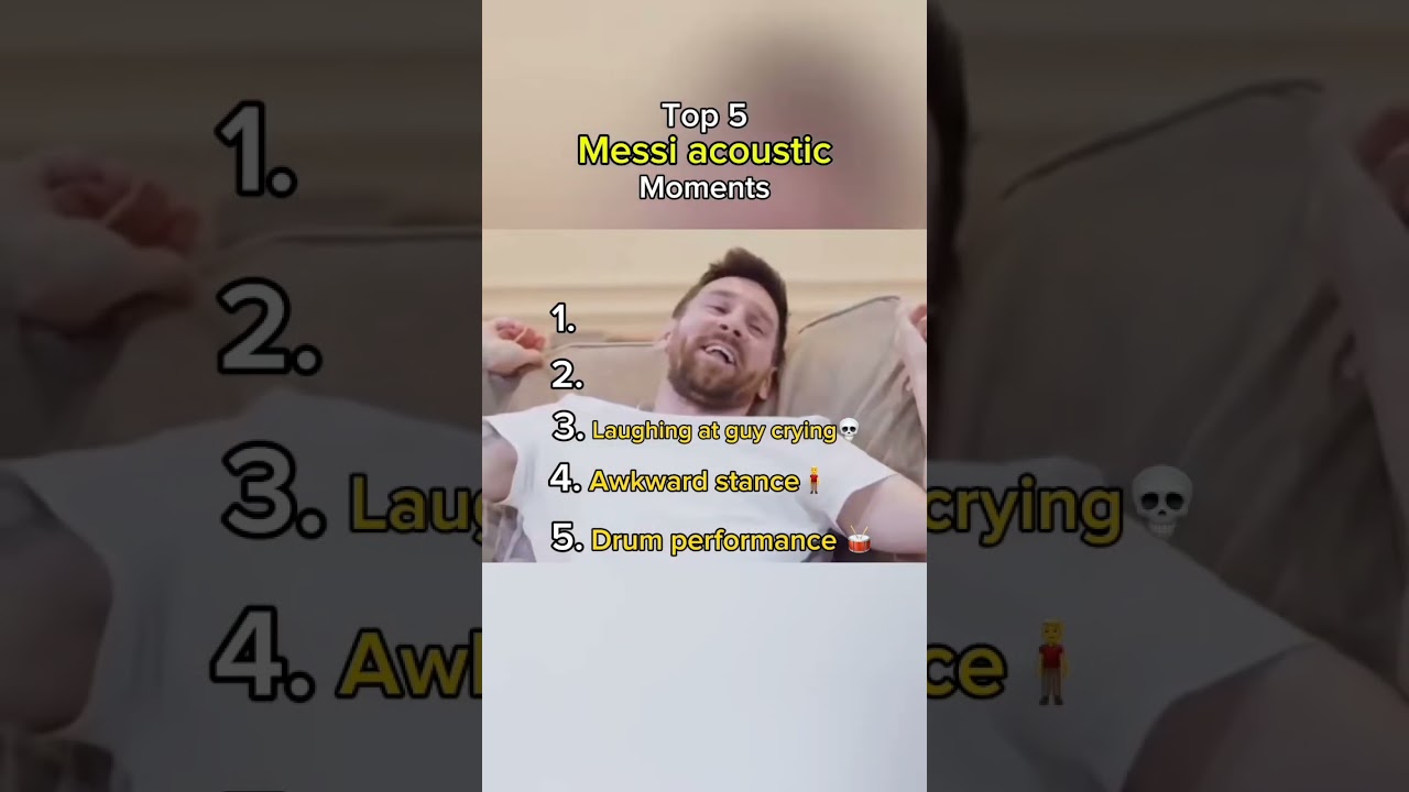 Messi acoustic moments 😅😁