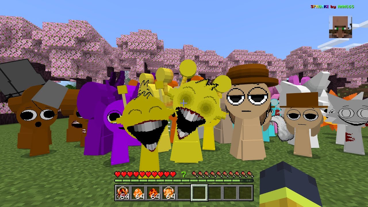 Old SPRUNKI VS New SPRUNKI Incredibox MOD in Minecraft PE