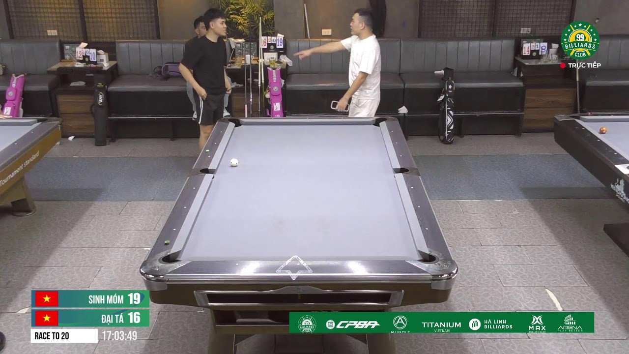🔴 TRỰC TIẾP: B&Igrave;NH CHUẨN + NGỌC XĂM vs ĐẦU MOI + H&Agrave; TH&Agrave;NH 10 ball - Race to 12/1