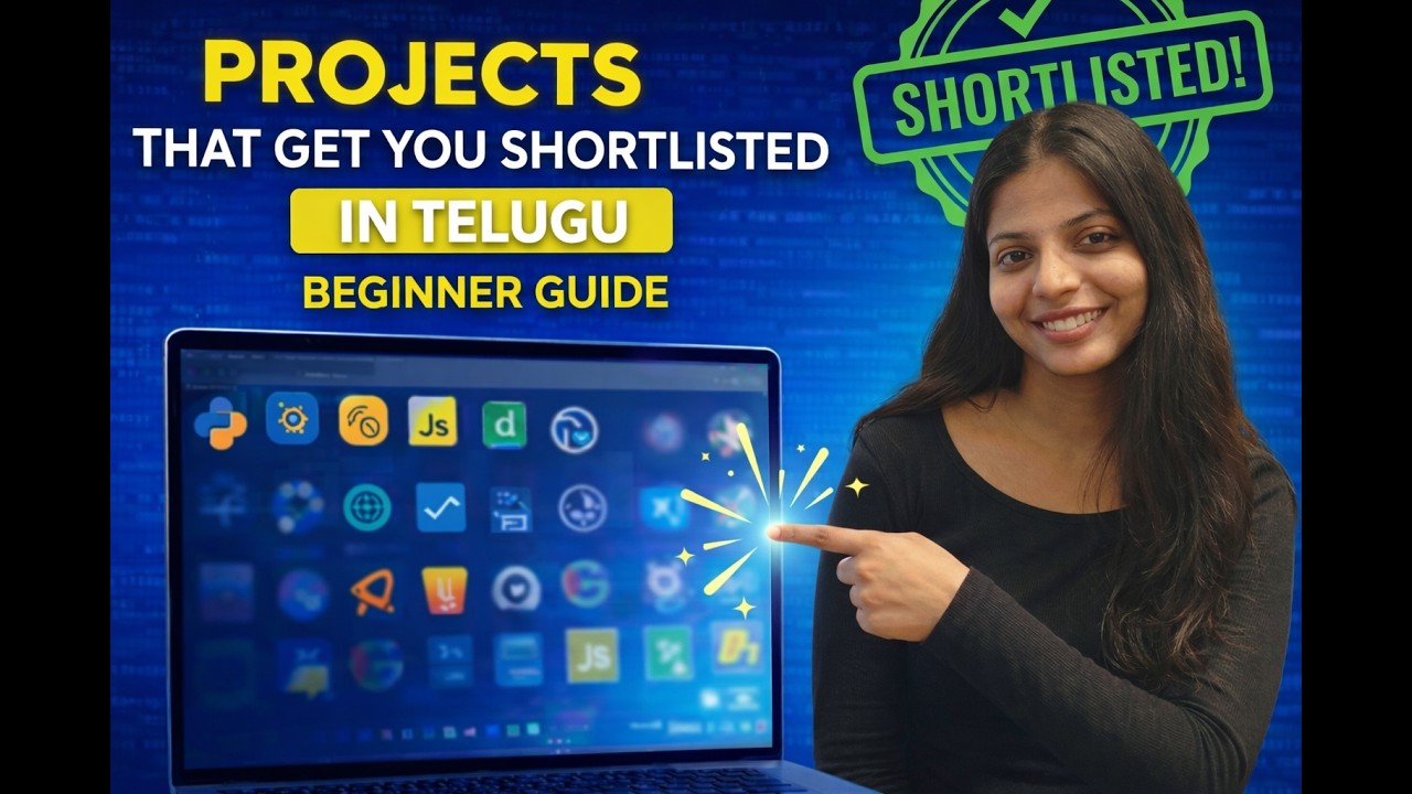 Projects That Get You Shortlisted | Beginner Guide in Telugu | Resume + Portfolio Tips