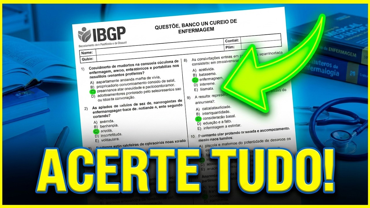Questões Técnico de Enfermagem comentadas (BANCA IBGP)