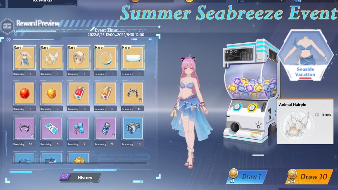 Spending Black Crystal for Gachapon | Summer Breeze Event + Themed Event【Tower of Fantasy】