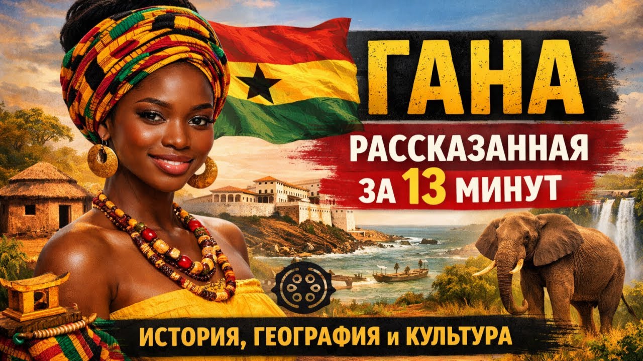 🌍 Гана, рассказанная за 13 минут | история, география и культура
