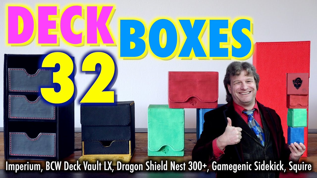 MTG Best Deck Boxes 32 - Imperium, BCW Deck Vault LX, DS Nest 300+, GameGenic Squire and Sidekick