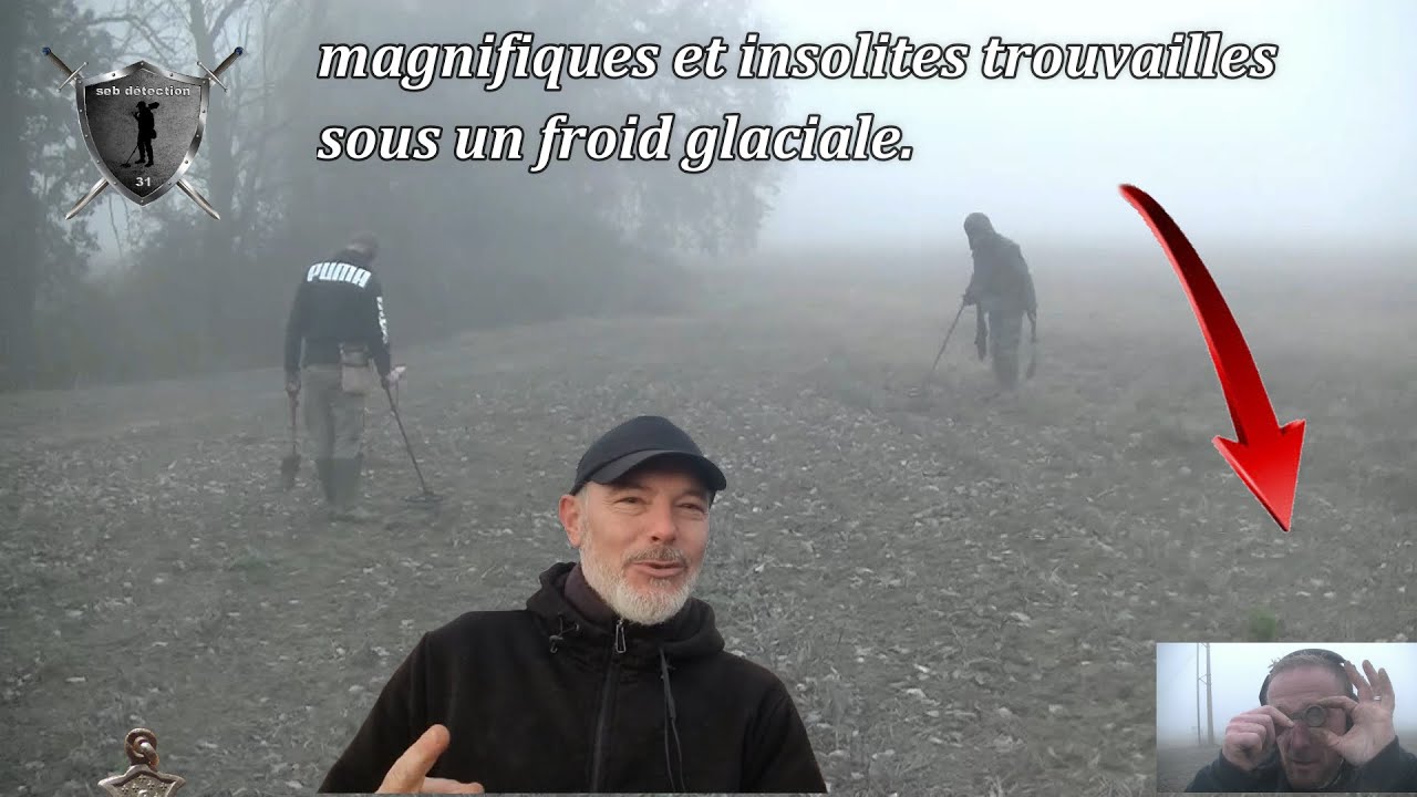 sortie détection: magnifiques et insolites trouvailles sous un froid glaçiale.