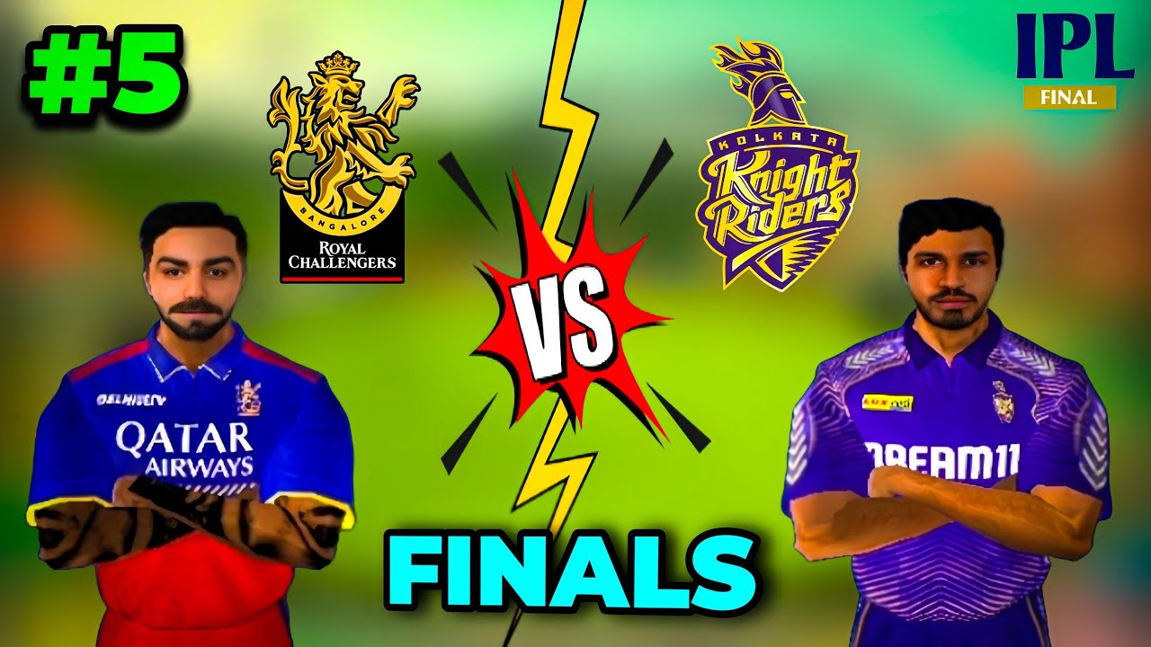 Can RCB Lift The IPL TROPHY 🏆 | RCB VS KKR IPL FINAL REAL CRICKET 25 #5 🔥