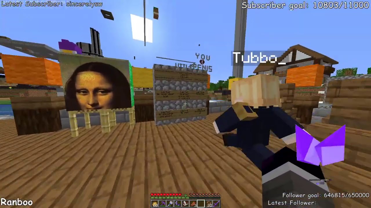 Ranboo has a speech during the festival with tommyinnit and more on the dream smp full stream (VOD)