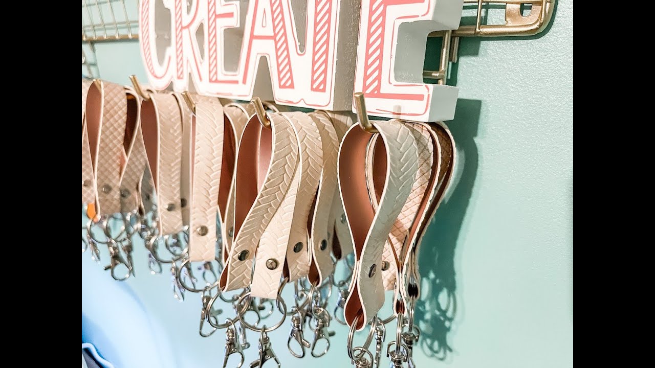 Faux Leather Keychain Tutorial