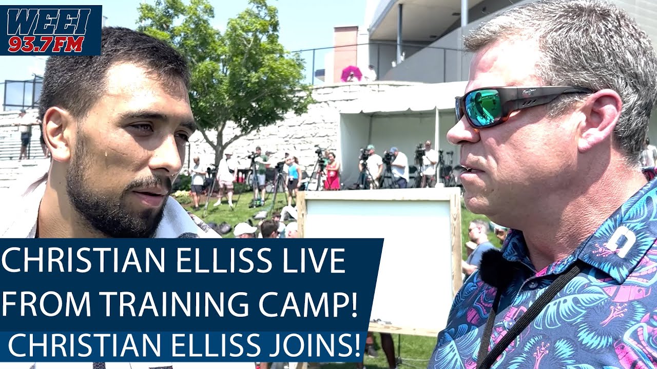 Patriots linebacker Christian Elliss 1-on-1 live from Training Camp | WEEI Afternoons