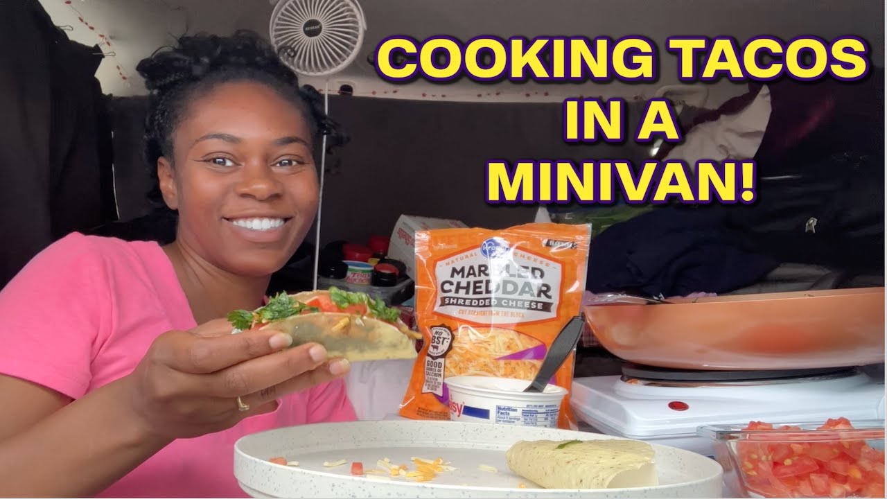Living In My Van | Cooking Tacos In My Minivan!