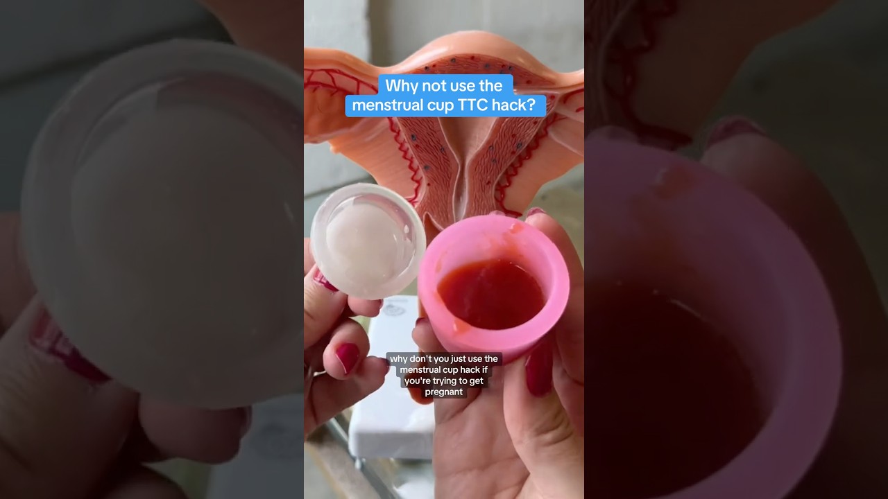 We've heard that people use menstrual cups when they're trying to conceive.