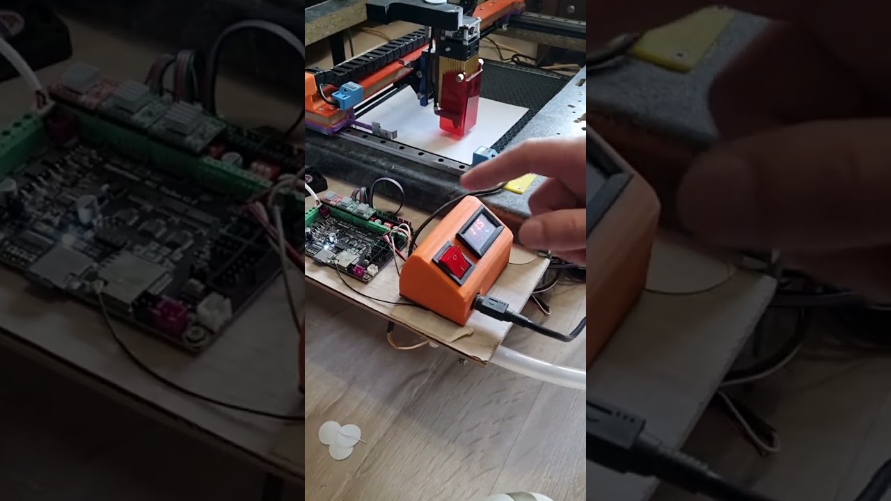 FluidNC и grblHAL  MKS TinyBee  сравнения резки лазера.