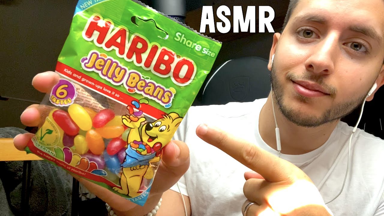 ASMR FR - Dégustation BONBONS HARIBO JELLY BEANS !