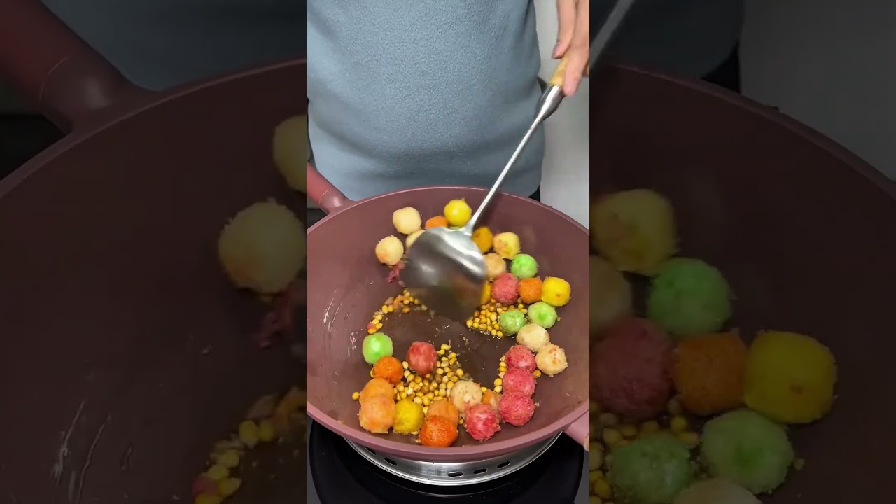 Colorful Popcorn Recipe 🍿 Unique Homemade Snack Idea#PopcornRecipe #SnackIdeas