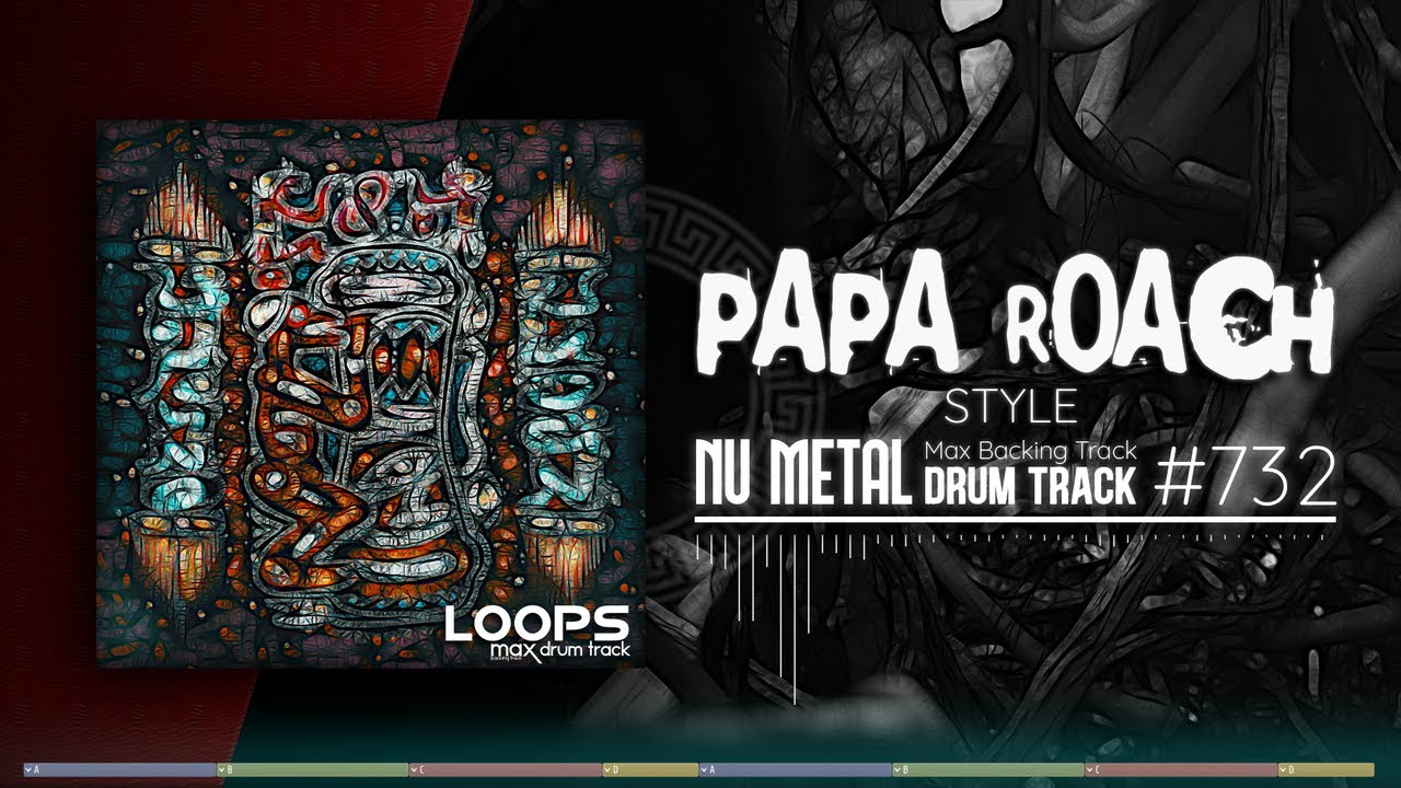 Nu Metal Drum Track / Papa Roach Style / 120 bpm