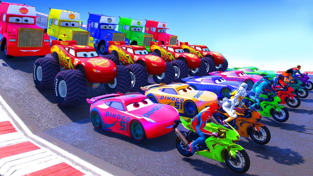 GTAV SPIDER-MAN 2, FIVE NIGHTS AT FREDDY'S, THE AMAZING DIGITAL CIRCUS Join in Epic New Stunt Racing