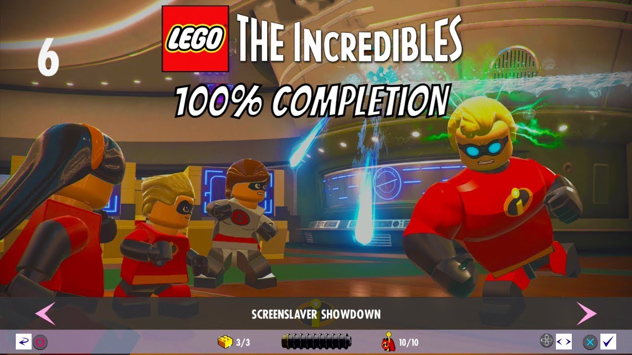 LEGO The Incredibles 100% Completion Chapter 6: Screenslaver Showdown! (Meta Man Unlocked)