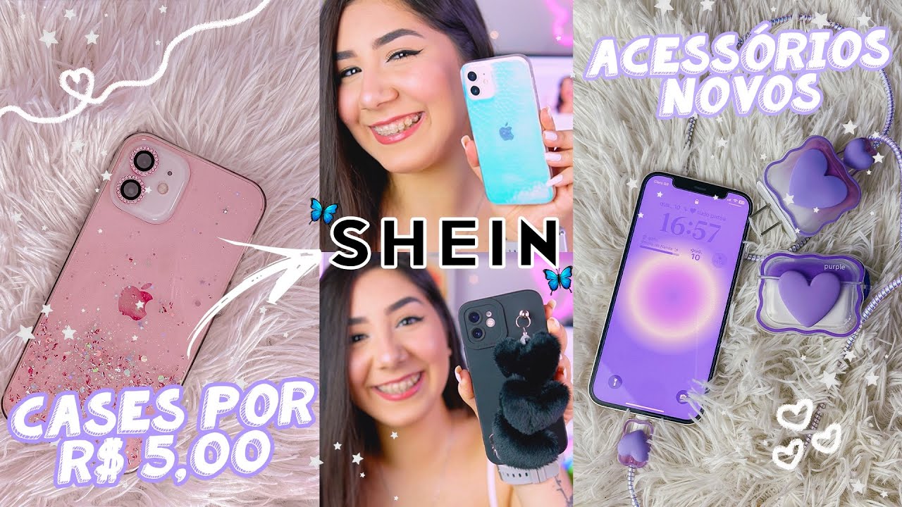 COMPRINHAS de CASES pro meu CELULAR na SHEIN ~ ✨📲
