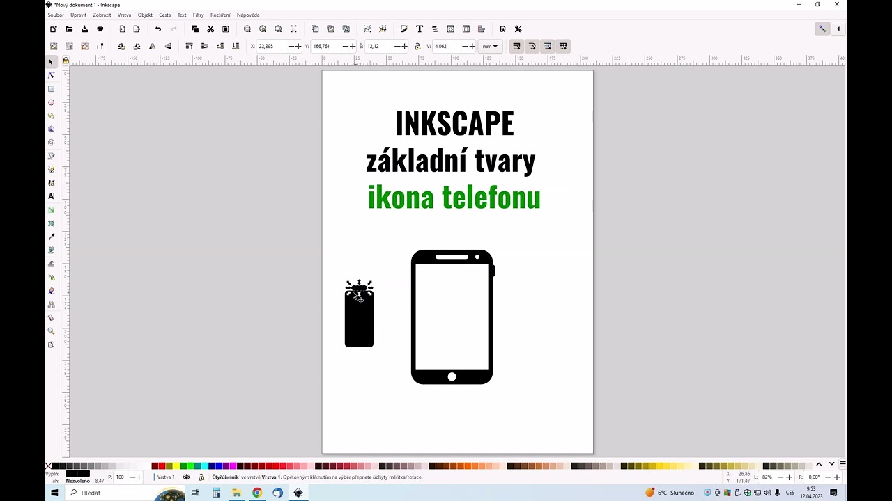 5  - Inkscape - Ikona telefonu