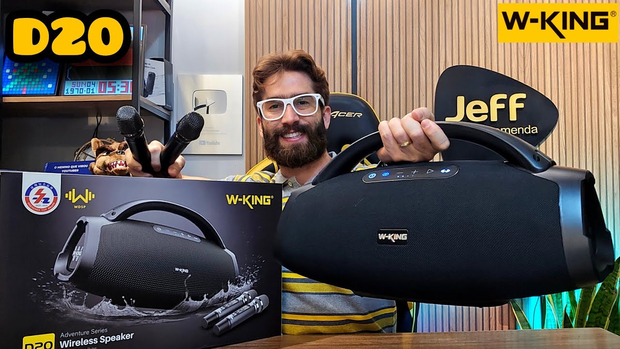 W-KING D20 200W IPX7 (JOOG ONE HI-FI): Será a melhor e mais completa caixa de som da atualidade? 