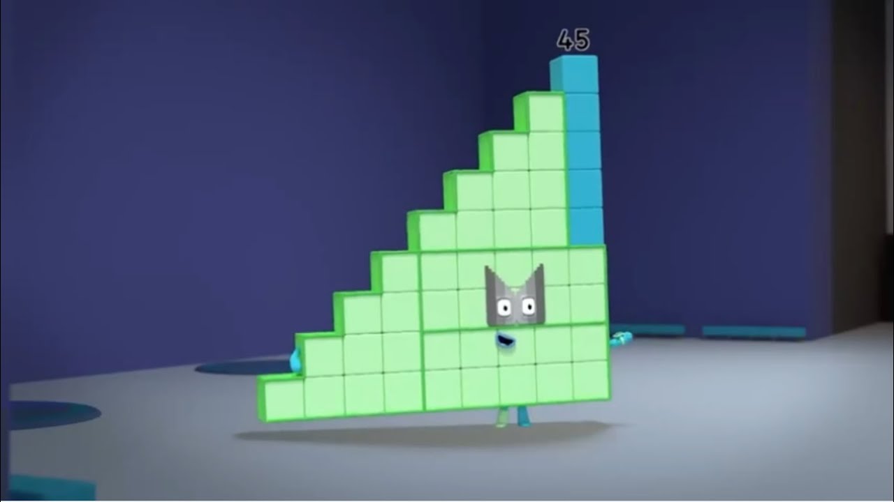 Numberblocks but only when 45 is on screen