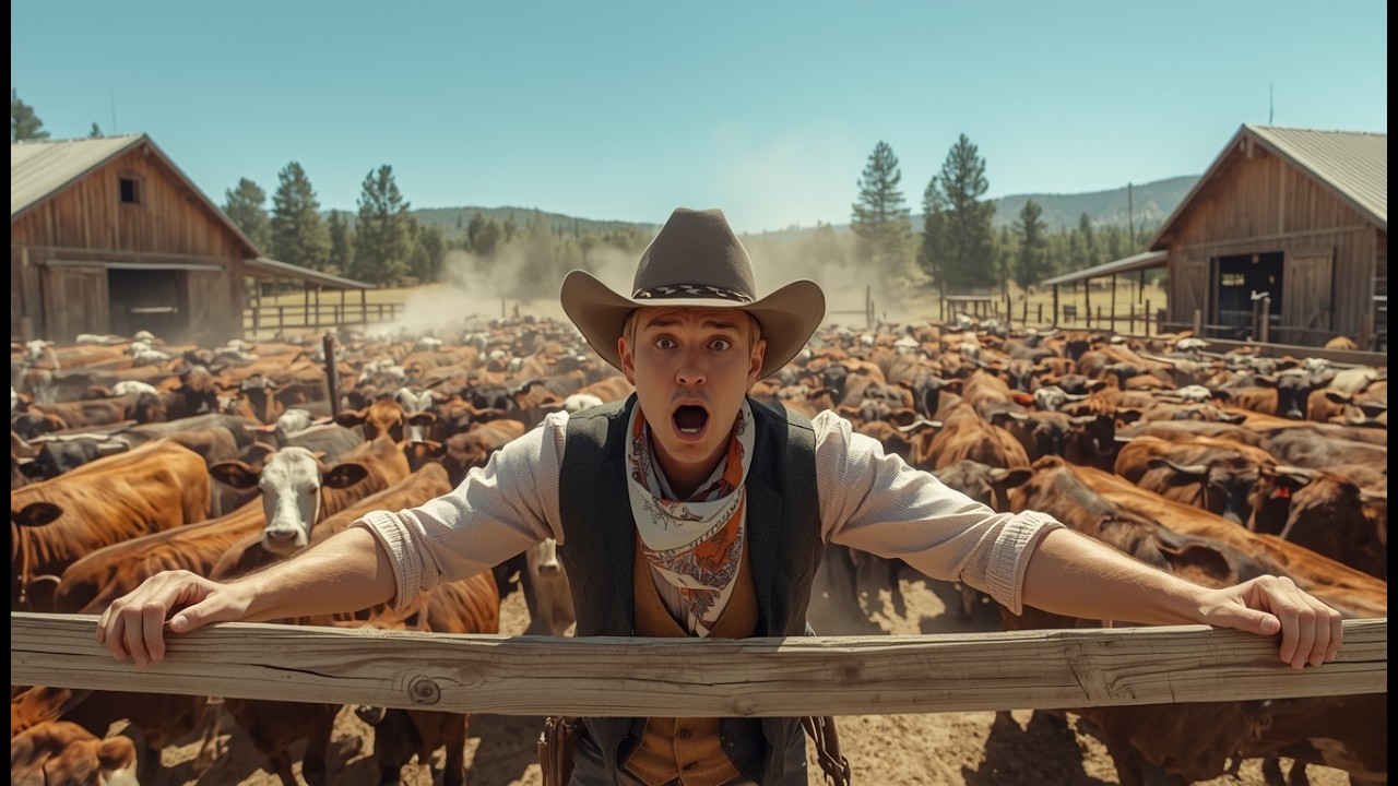 Widowed Cowboy Inherited an Empty Ranch — But 200 Animals Were Still Hiding There-  Cowboy Stories
