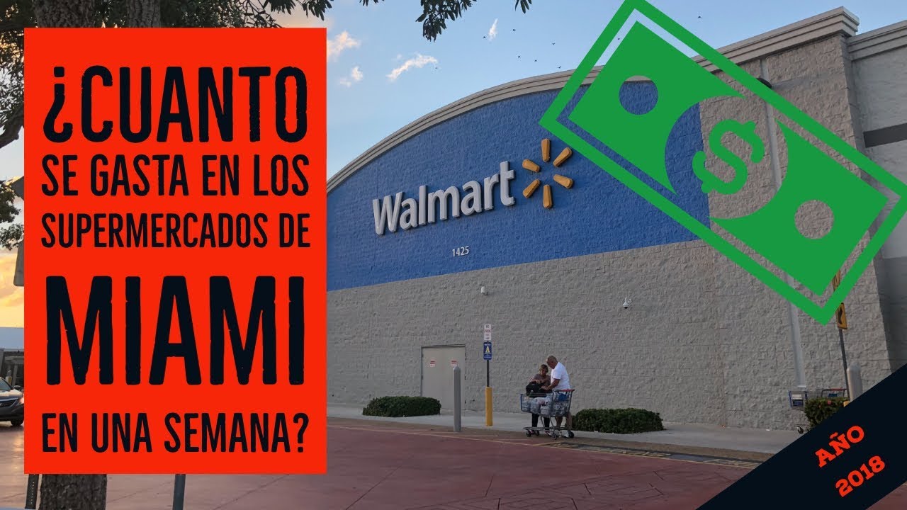 ¿Cuanto se gasta en un supermercado de Miami en una semana de vacaciones?