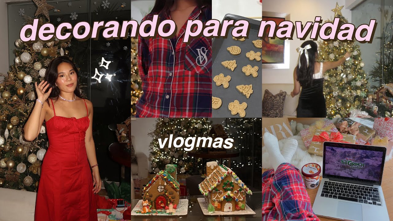 PONIENDO EL ÁRBOL DE NAVIDAD Y DECORANDO TODA LA CASA!! *VLOGMAS DÍA 1*