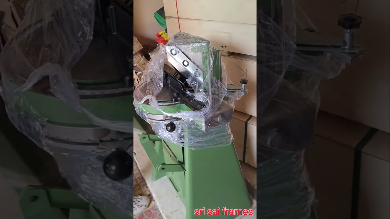 manual cutting & pinning machine installation/// sri sai frames///