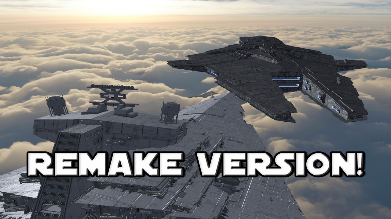 Imperial Star Destroyer vs Sith Harrower | Star Wars Empire at War Remake Battle