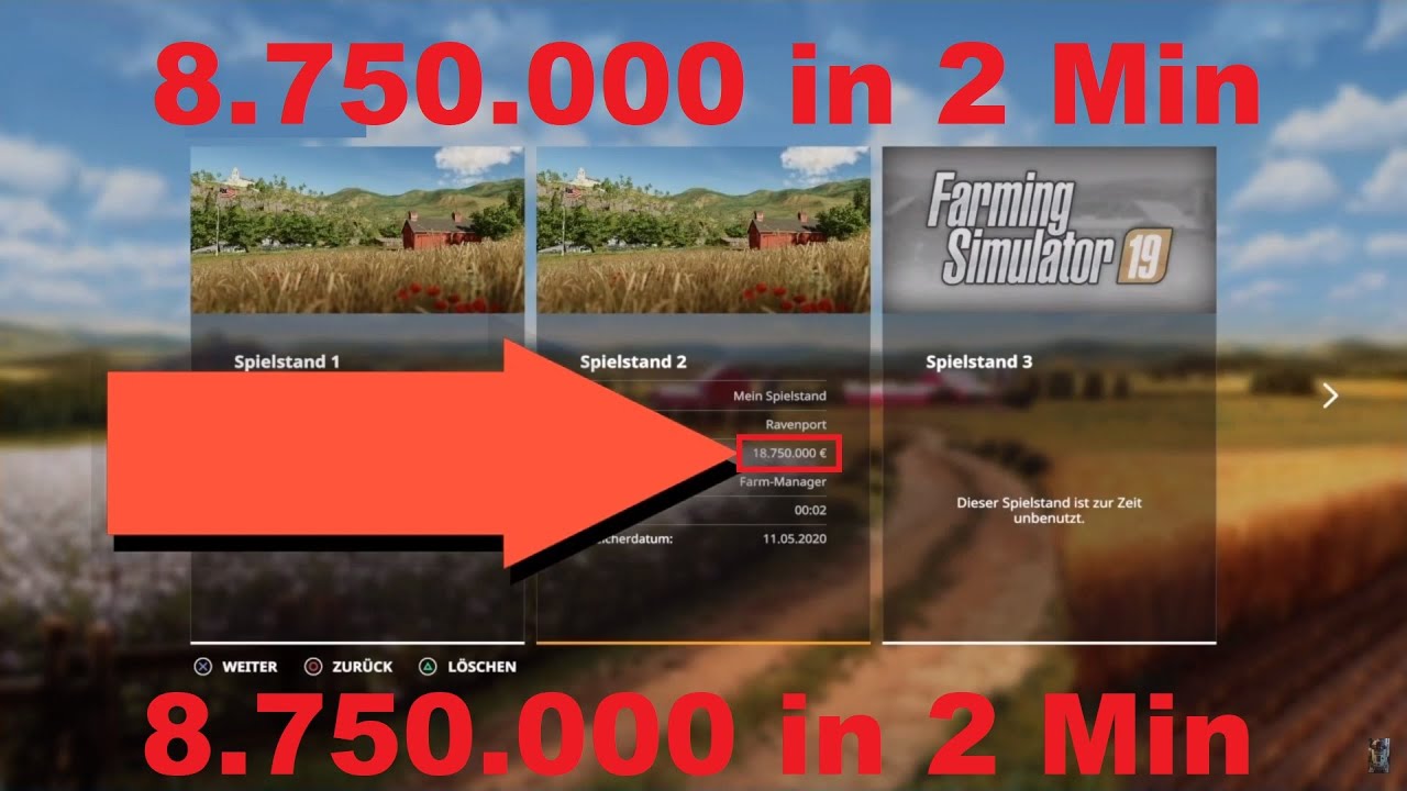 Farming Simulator 19 Endless Money - Money Trick - Landwirtschafts Simulator 19 Unendlich Geld 🤑