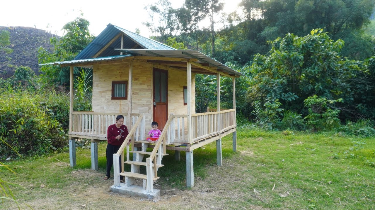 FULL VIDEO: 105 Days of a Solo Journey to Build and Complete a Wooden House