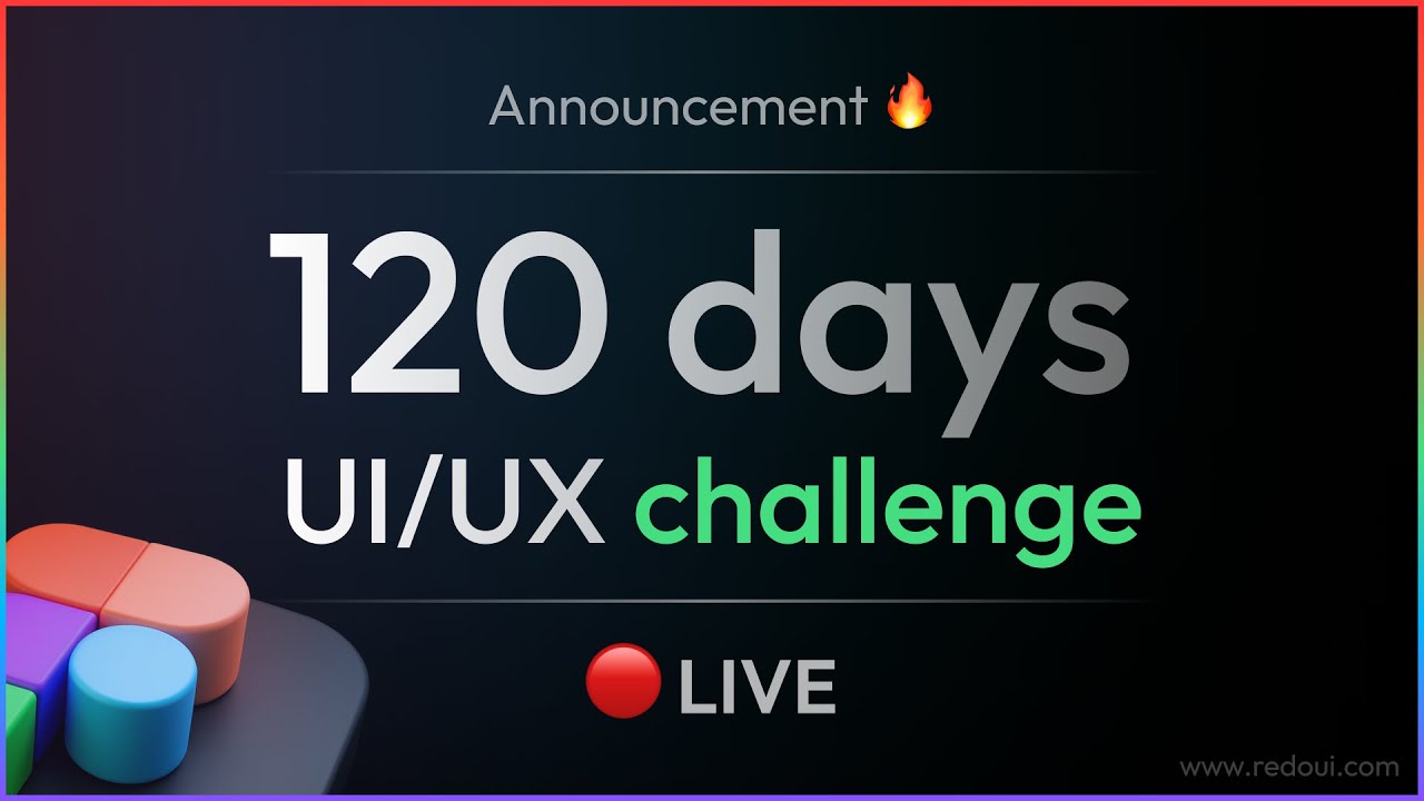 120 Days Daily UI/UX Challenge is LIVE 🔥 | DVxUI | Announcement