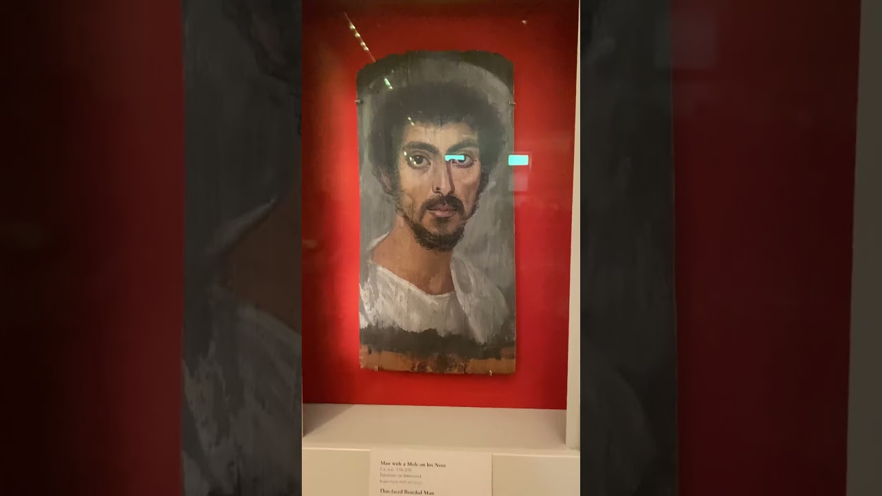Fayum mummy portraits are so realistic! #history #egypt