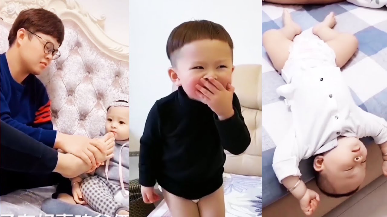 Viral TikTok funny😹 chinese dad and baby -funny baby compilation