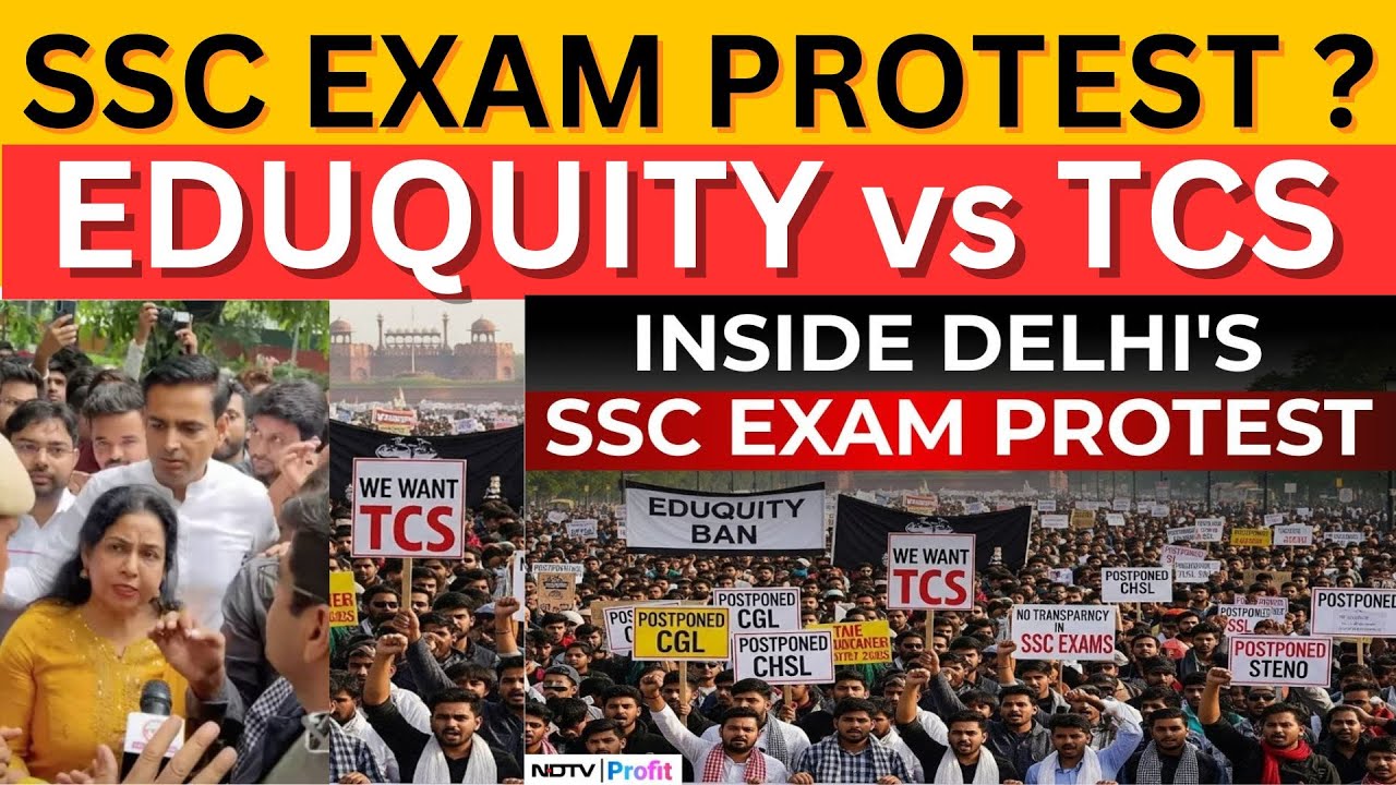 Ssc exam protest 