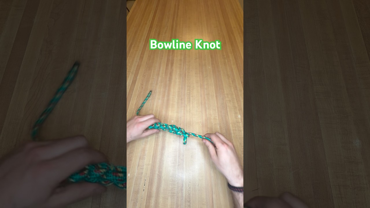 Bowline Knot #knots #bowline #emergency #fire