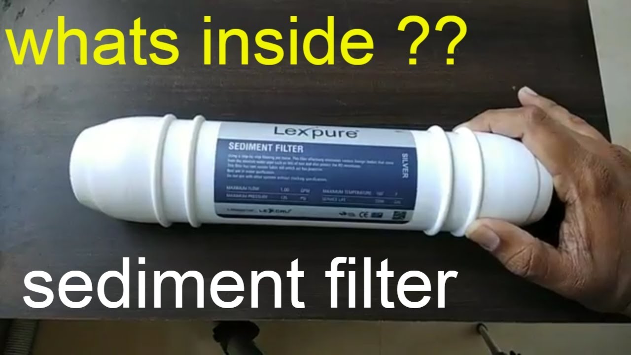 Sediment Filter what is inside Lexcru inline reverse osmosis destructive testing