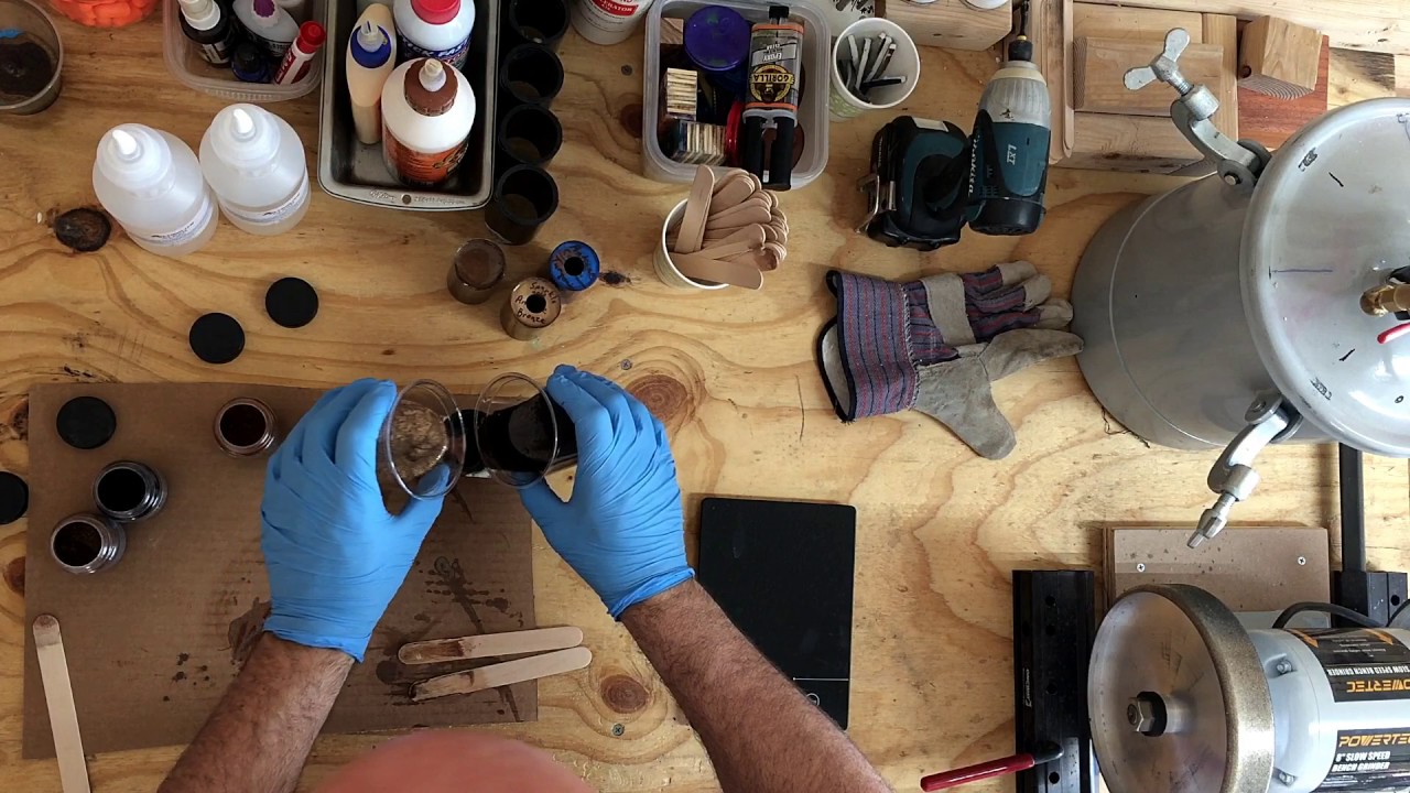 Mixing and casting a duck call blank with Alumilite Clear