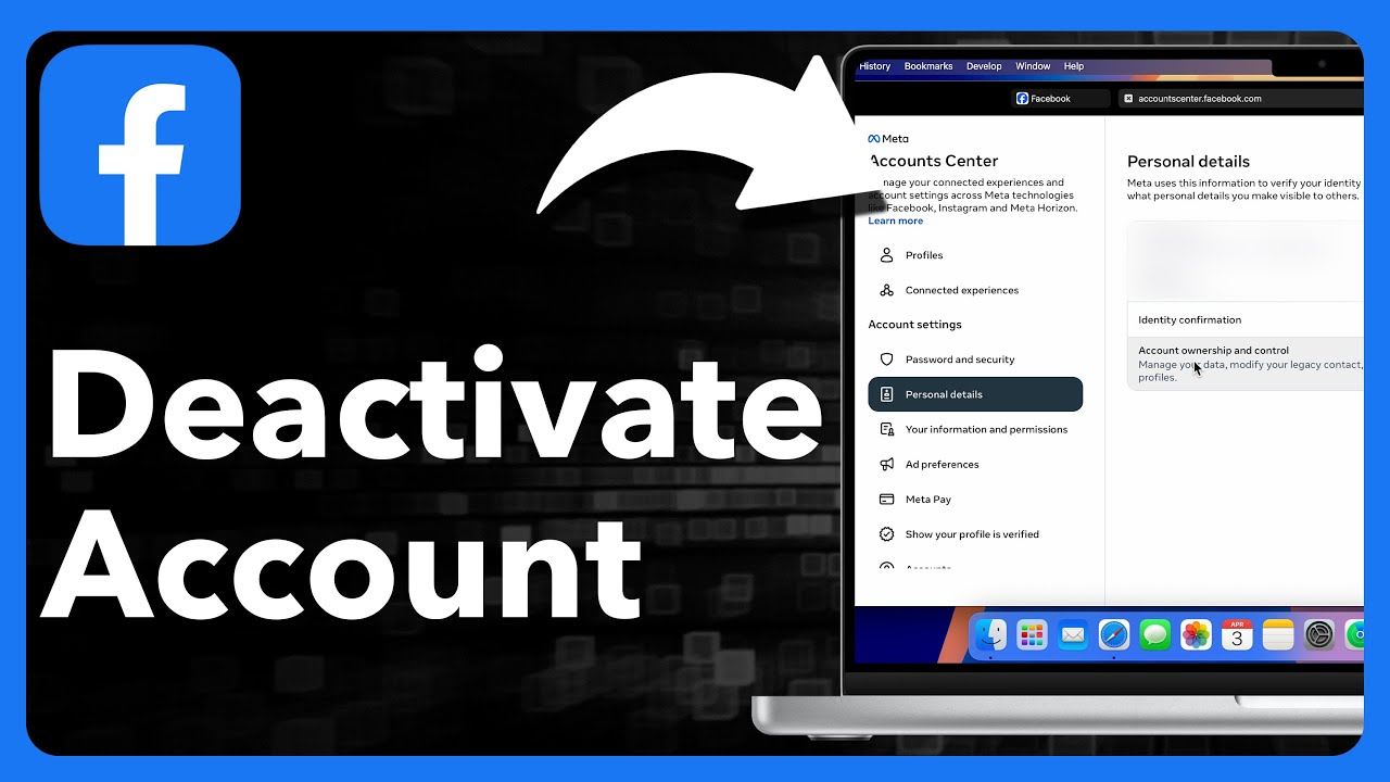 How To Deactivate Facebook Account On Computer